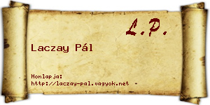 Laczay Pál névjegykártya