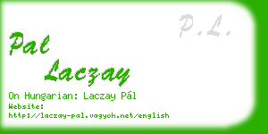 pal laczay business card